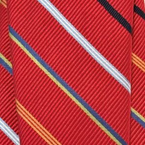 Forsyth Red and Yellow Striped Men's Tie
